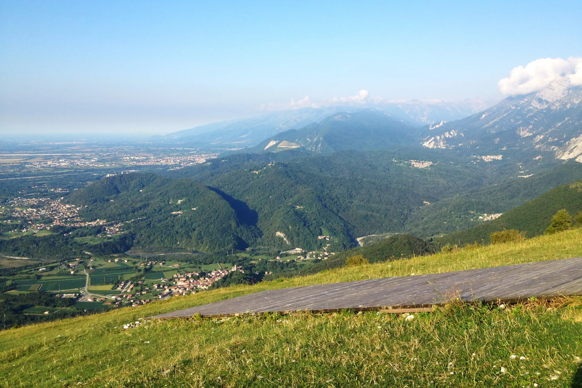 Panorama dal monte Valinis