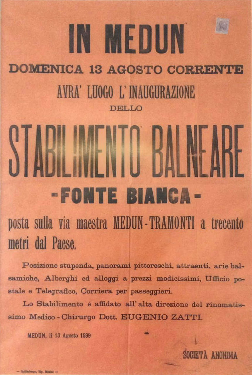 Poster der Paludana Badeanstalt von 1899